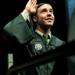 An Eastern Michigan University graduate gestures upward after receiving a diploma during the Spring Commencement on Sunday, April 28. Daniel Brenner I AnnArbor.com